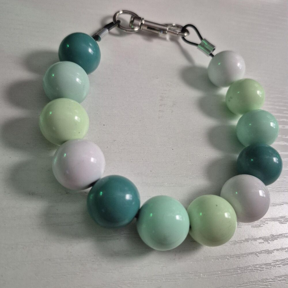 Handmade Statement Beaded S Dog Puppy Collar Necklace Jewelry Durable 13"